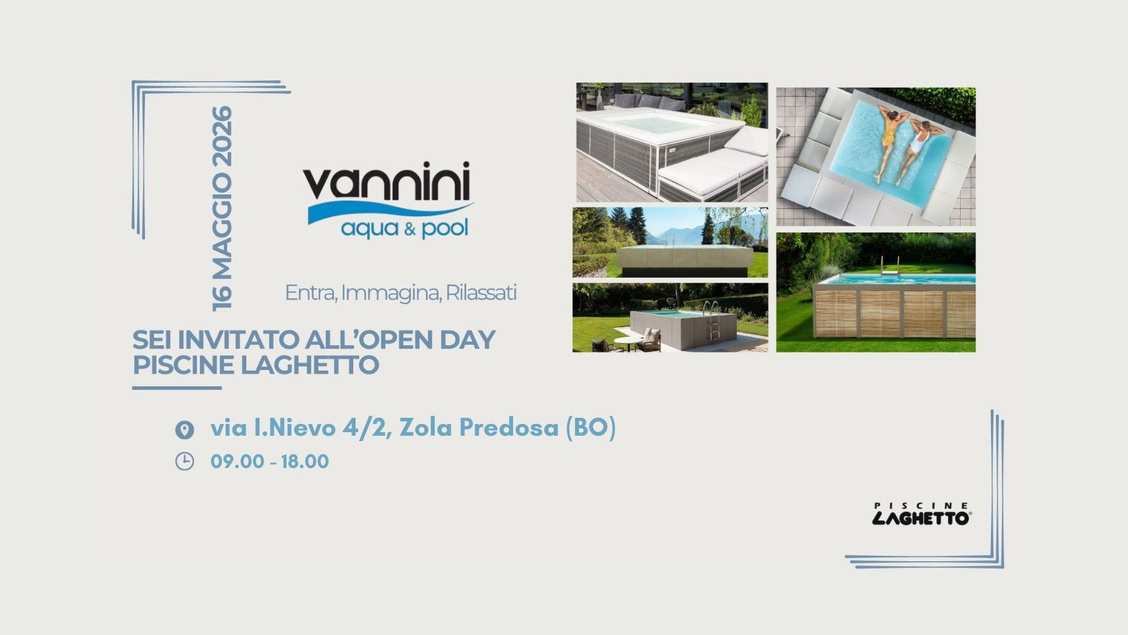 Vannini immagine slider - Open Day Piscine Laghetto